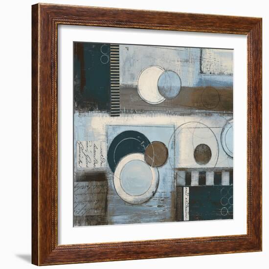 Rush Hour Blues Sq II-Kimberly Poloson-Framed Art Print