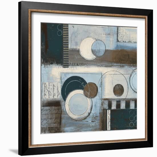 Rush Hour Blues Sq II-Kimberly Poloson-Framed Art Print