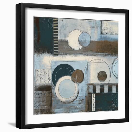 Rush Hour Blues Sq II-Kimberly Poloson-Framed Art Print