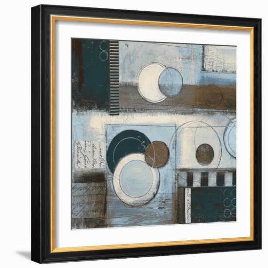 Rush Hour Blues Sq II-Kimberly Poloson-Framed Art Print