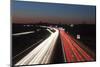 Rush Hour on the A8 Autobahn, Stuttgart, Baden Wurttemberg, Germany, Europe-Markus Lange-Mounted Photographic Print