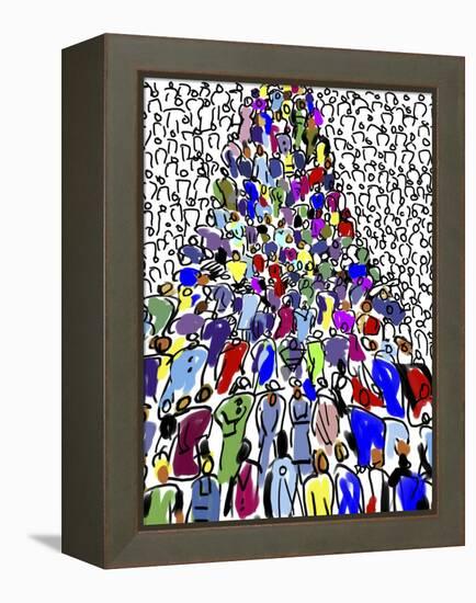 Rush Hour-Diana Ong-Framed Premier Image Canvas