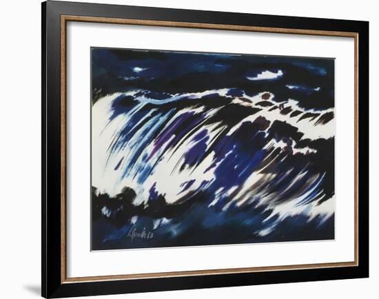 Rushing Water, 1963-Siegward Sprotte-Framed Art Print