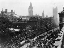 Edward VII's Coronation Procession with the Parliament Buildings in the Background-Russel-Photographic Print