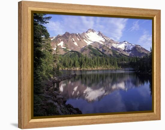 Russel Lake in Mt. Jefferson Wilderness, Oregon, USA-Janis Miglavs-Framed Premier Image Canvas