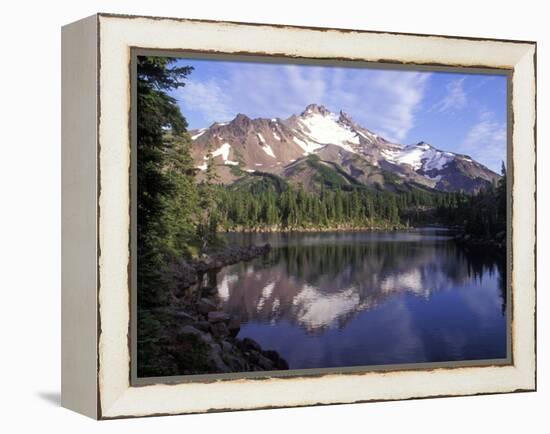 Russel Lake in Mt. Jefferson Wilderness, Oregon, USA-Janis Miglavs-Framed Premier Image Canvas