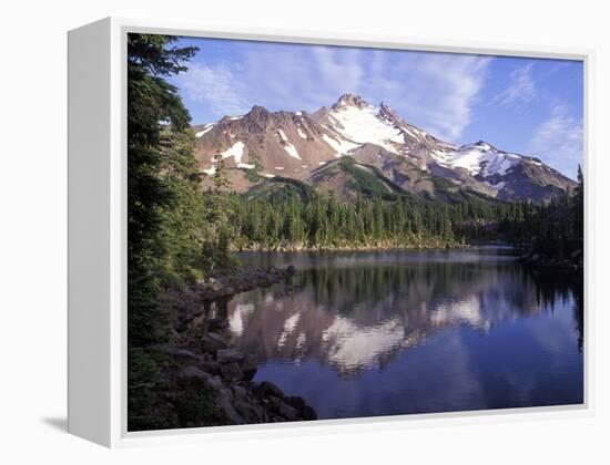 Russel Lake in Mt. Jefferson Wilderness, Oregon, USA-Janis Miglavs-Framed Premier Image Canvas