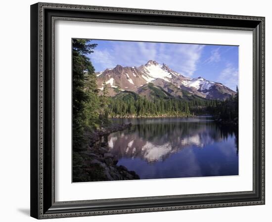 Russel Lake in Mt. Jefferson Wilderness, Oregon, USA-Janis Miglavs-Framed Photographic Print