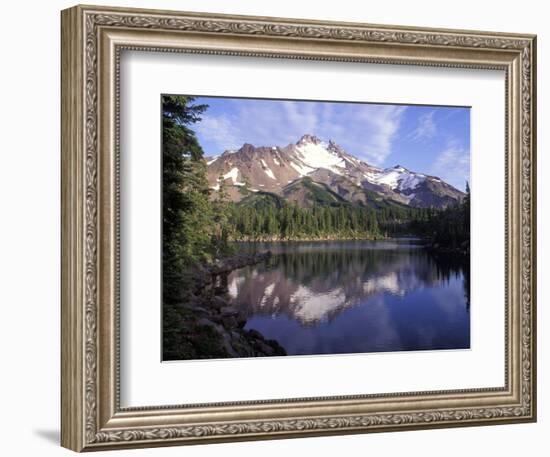 Russel Lake in Mt. Jefferson Wilderness, Oregon, USA-Janis Miglavs-Framed Photographic Print