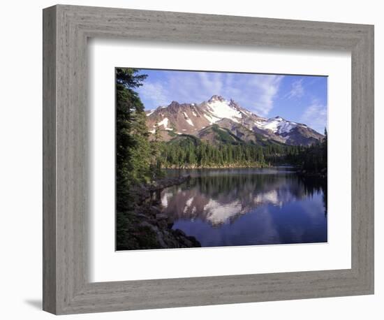 Russel Lake in Mt. Jefferson Wilderness, Oregon, USA-Janis Miglavs-Framed Photographic Print