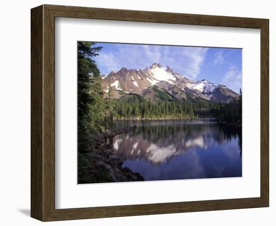 Russel Lake in Mt. Jefferson Wilderness, Oregon, USA-Janis Miglavs-Framed Photographic Print