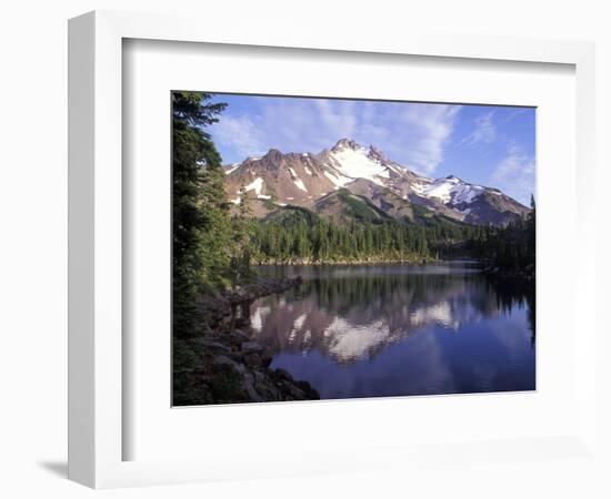 Russel Lake in Mt. Jefferson Wilderness, Oregon, USA-Janis Miglavs-Framed Photographic Print