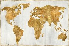 The World - Gold on Black-Russell Brennan-Art Print
