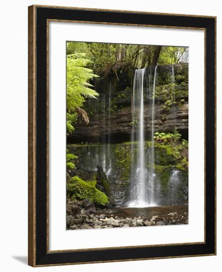 Russell Falls, Mount Field National Park, Tasmania, Australia-David Wall-Framed Photographic Print