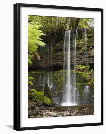 Russell Falls, Mount Field National Park, Tasmania, Australia-David Wall-Framed Photographic Print