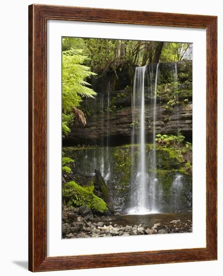 Russell Falls, Mount Field National Park, Tasmania, Australia-David Wall-Framed Photographic Print