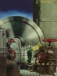 "How to Operate a Power Plant," Saturday Evening Post Cover, October 2, 1943-Russell Patterson-Premier Image Canvas
