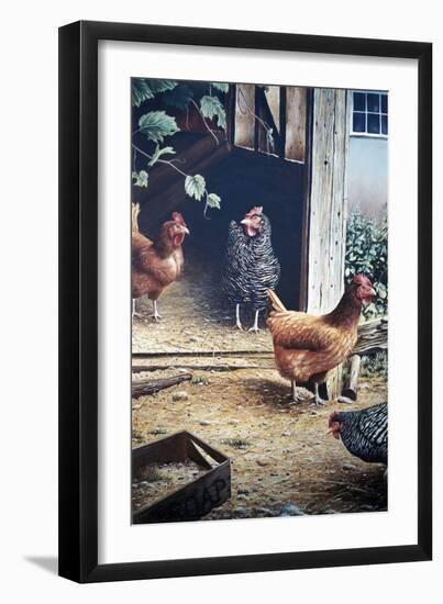 Russell’s chickens-Kevin Dodds-Framed Giclee Print