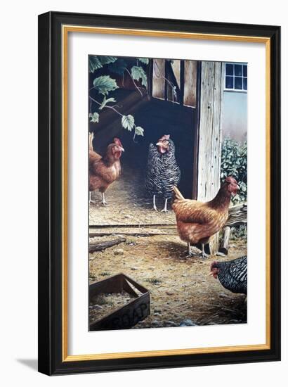 Russell’s chickens-Kevin Dodds-Framed Giclee Print