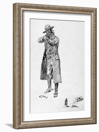 Russell: Stage Robber-Charles Marion Russell-Framed Giclee Print