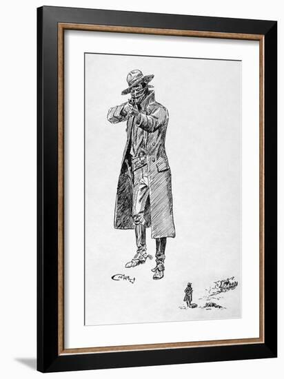 Russell: Stage Robber-Charles Marion Russell-Framed Giclee Print