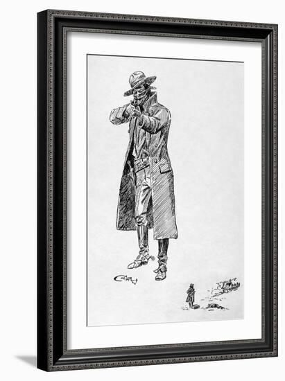 Russell: Stage Robber-Charles Marion Russell-Framed Giclee Print