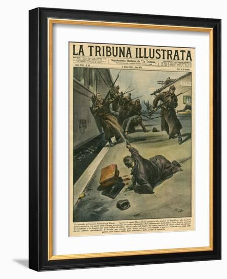 Russia, 1938, Ogpu Arrest-Vittorio Pisani-Framed Art Print
