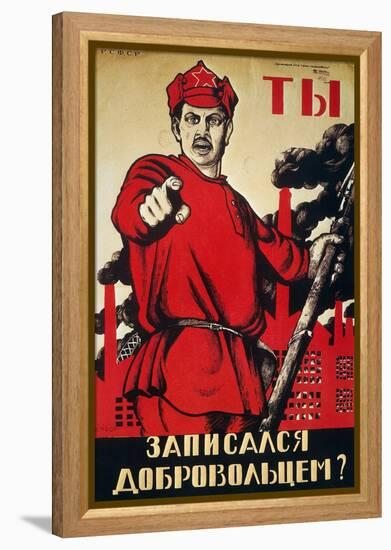 Russia: Army Poster, 1920-Dmitry Moor-Framed Premier Image Canvas