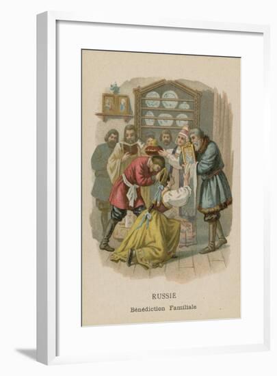 Russia - Benediction at Home-null-Framed Giclee Print
