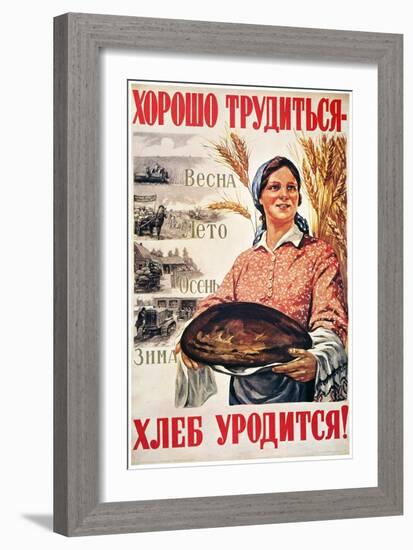 Russia: Collective Farm-Mikhail Solovyov-Framed Giclee Print