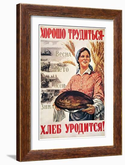 Russia: Collective Farm-Mikhail Solovyov-Framed Giclee Print