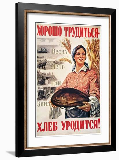 Russia: Collective Farm-Mikhail Solovyov-Framed Giclee Print