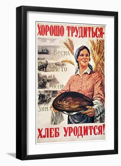 Russia: Collective Farm-Mikhail Solovyov-Framed Giclee Print