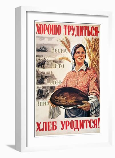 Russia: Collective Farm-Mikhail Solovyov-Framed Giclee Print