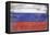 Russia Country Flag - Barnwood Painting-Lantern Press-Framed Stretched Canvas