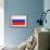 Russia Country Flag - Letterpress-Lantern Press-Framed Art Print displayed on a wall