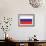 Russia Country Flag - Letterpress-Lantern Press-Framed Art Print displayed on a wall