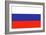 Russia Country Flag - Letterpress-Lantern Press-Framed Art Print