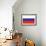 Russia Country Flag - Letterpress-Lantern Press-Framed Art Print displayed on a wall