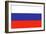 Russia Country Flag - Letterpress-Lantern Press-Framed Art Print