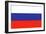 Russia Country Flag - Letterpress-Lantern Press-Framed Art Print