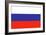 Russia Country Flag - Letterpress-Lantern Press-Framed Art Print