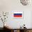 Russia Country Flag - Letterpress-Lantern Press-Framed Art Print displayed on a wall