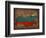 Russia Country Flag Map-Red Atlas Designs-Framed Giclee Print