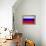 Russia Flag Design with Wood Patterning - Flags of the World Series-Philippe Hugonnard-Framed Stretched Canvas displayed on a wall