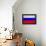 Russia Flag Design with Wood Patterning - Flags of the World Series-Philippe Hugonnard-Framed Stretched Canvas displayed on a wall