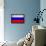 Russia Flag Design with Wood Patterning - Flags of the World Series-Philippe Hugonnard-Framed Stretched Canvas displayed on a wall