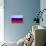 Russia Flag Design with Wood Patterning - Flags of the World Series-Philippe Hugonnard-Framed Stretched Canvas displayed on a wall