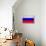 Russia Flag Design with Wood Patterning - Flags of the World Series-Philippe Hugonnard-Framed Stretched Canvas displayed on a wall