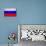 Russia Flag Design with Wood Patterning - Flags of the World Series-Philippe Hugonnard-Art Print displayed on a wall